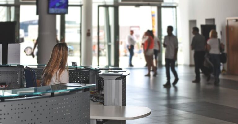 Services - White Sitting Behind Counter Under Television