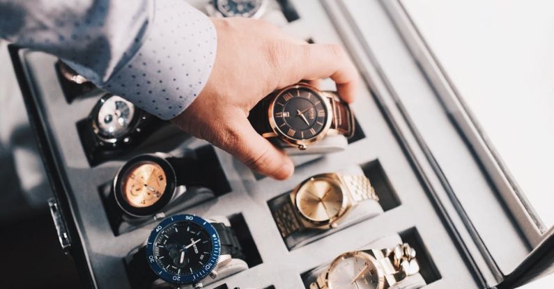 Collection - Person Holding Round Gold-colored Analog Watch With Link Bracelet