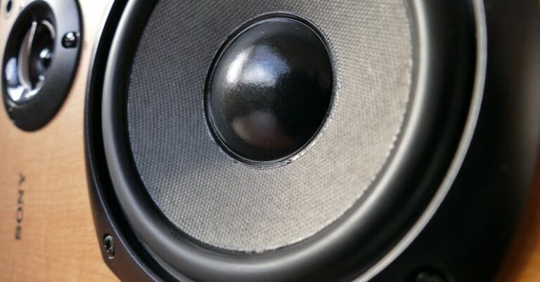 Speakers - Closed Up Photography of Brown Wooden Framed Sony Speaker