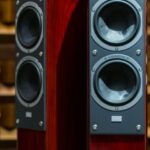 Speakers - Three Red Tower Speakers